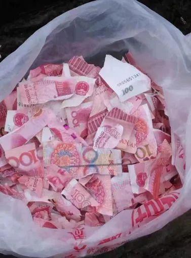 6000元百元大钞、300多张碎片！村民家中现金变碎钞 银行员工集体“拼图”